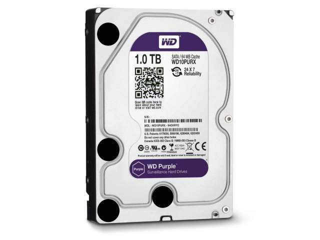Western Digital WD Purple Surveillance Hard Drive 1.0TB — купить в Шымкенте